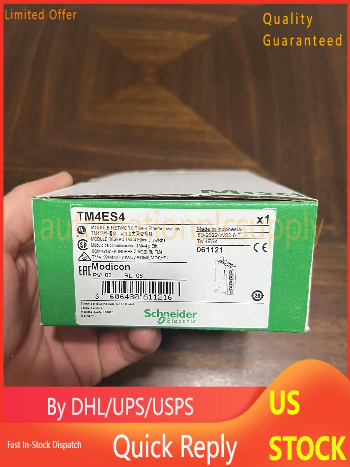 Brand New Schneider Electric TM4ES4 Modicon TM4 Ethernet Network Module