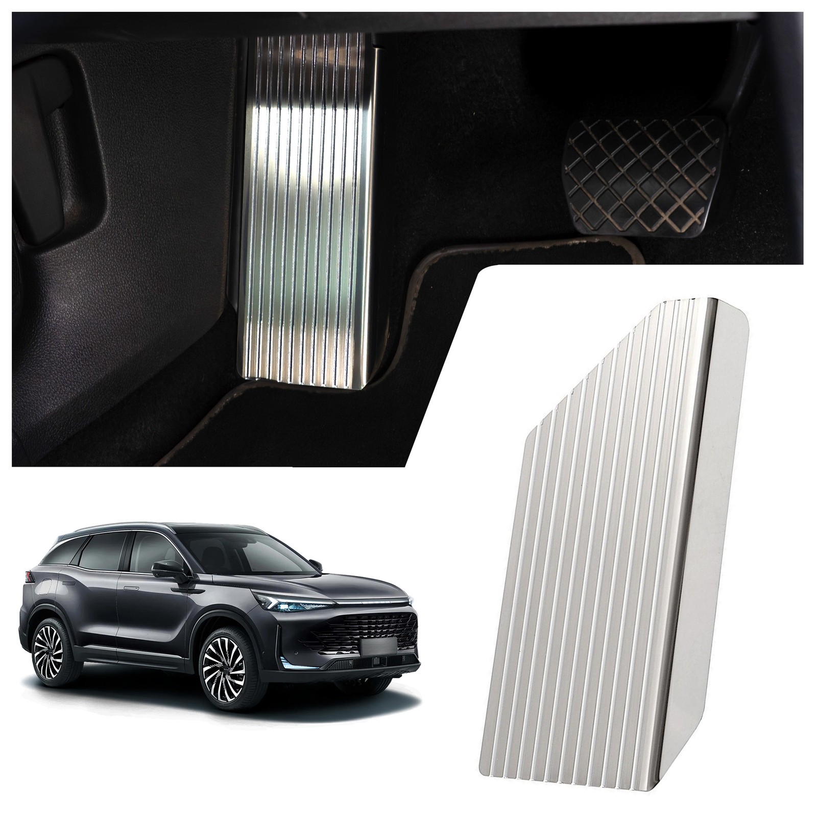 Footrest Plate for BAIC Beijing 7 (X75) 2022 - Brushed Silver