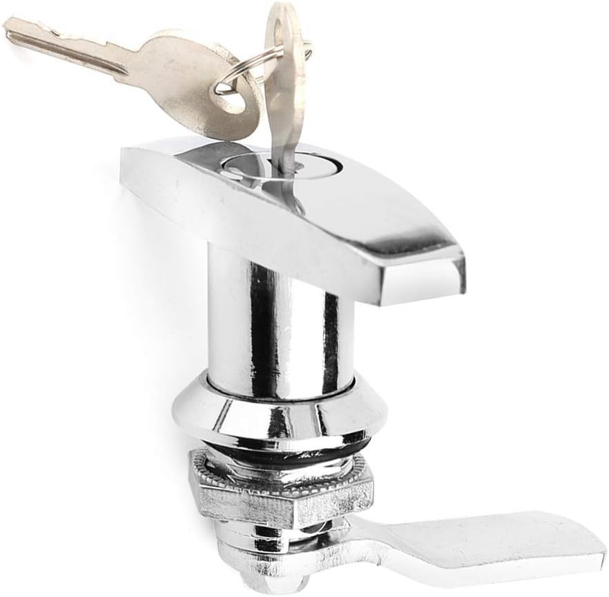 T Handle Lock,Horse Box T Handle Front Lock + T-Handle Lock Kit Silver, Black, F