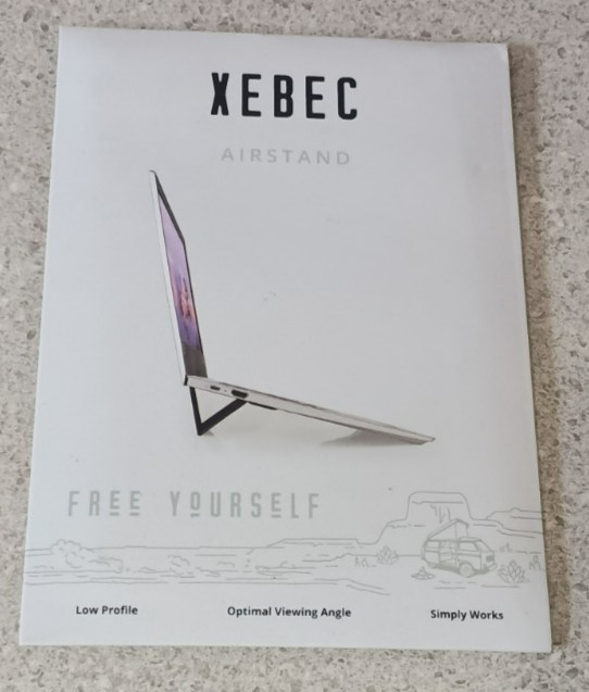 Xebec Airstand Portable Laptop Stand Brand New Optimal Viewing Angle Low Profile