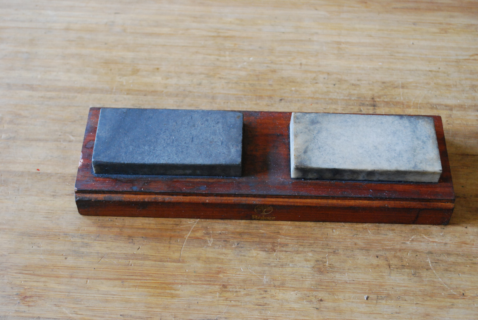 Used Boker Knife Sharpening Stone Set- two Stone Sharpening