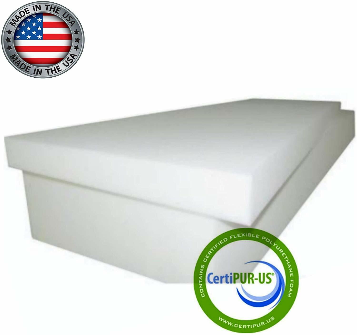 High Density Upholstery Foam (Ultra Firm) 4"x24"x80" 52ILD Foam Seat Cushion