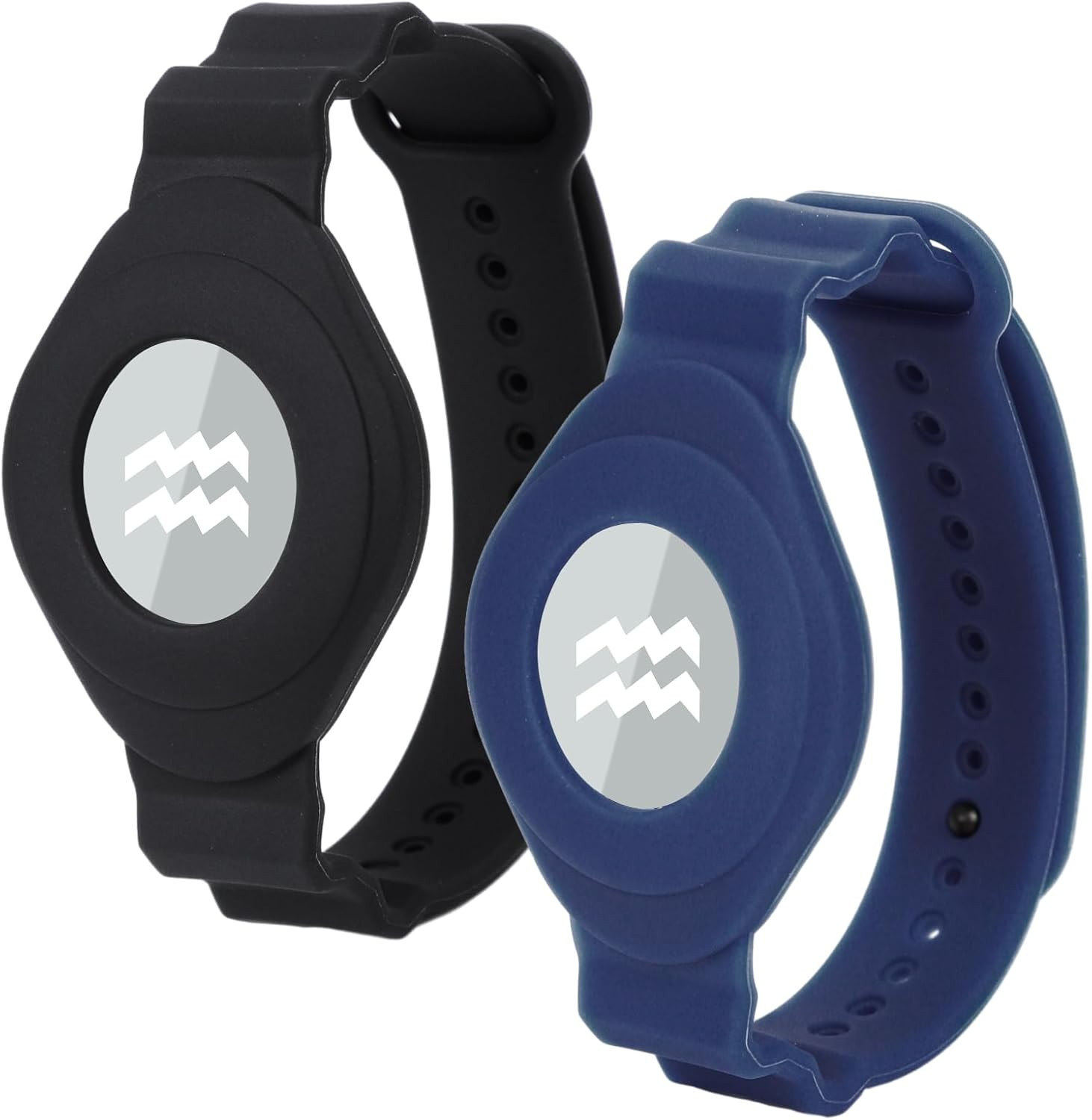 2Pcs Holder for Princess Cruise Medallion Blue & Black Adjustable Bracelet