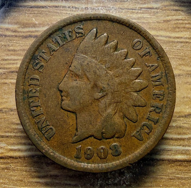 1908 Indian Head Cent - Actual Coin Shown - Free Shipping & Tracking INV#97