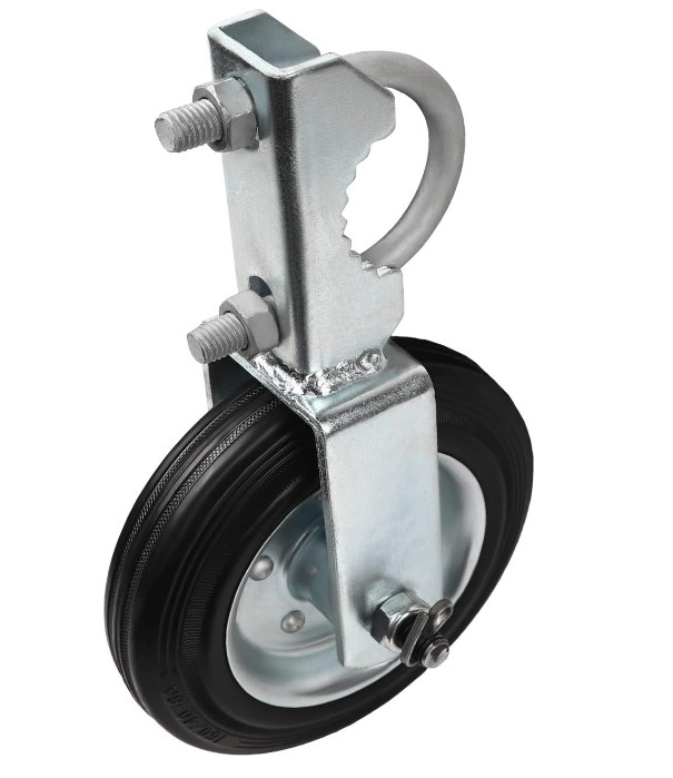 Gate Wheel for Metal Swing Gate with 1-5/8" Thru 2" Gate Frames, Gate Sup