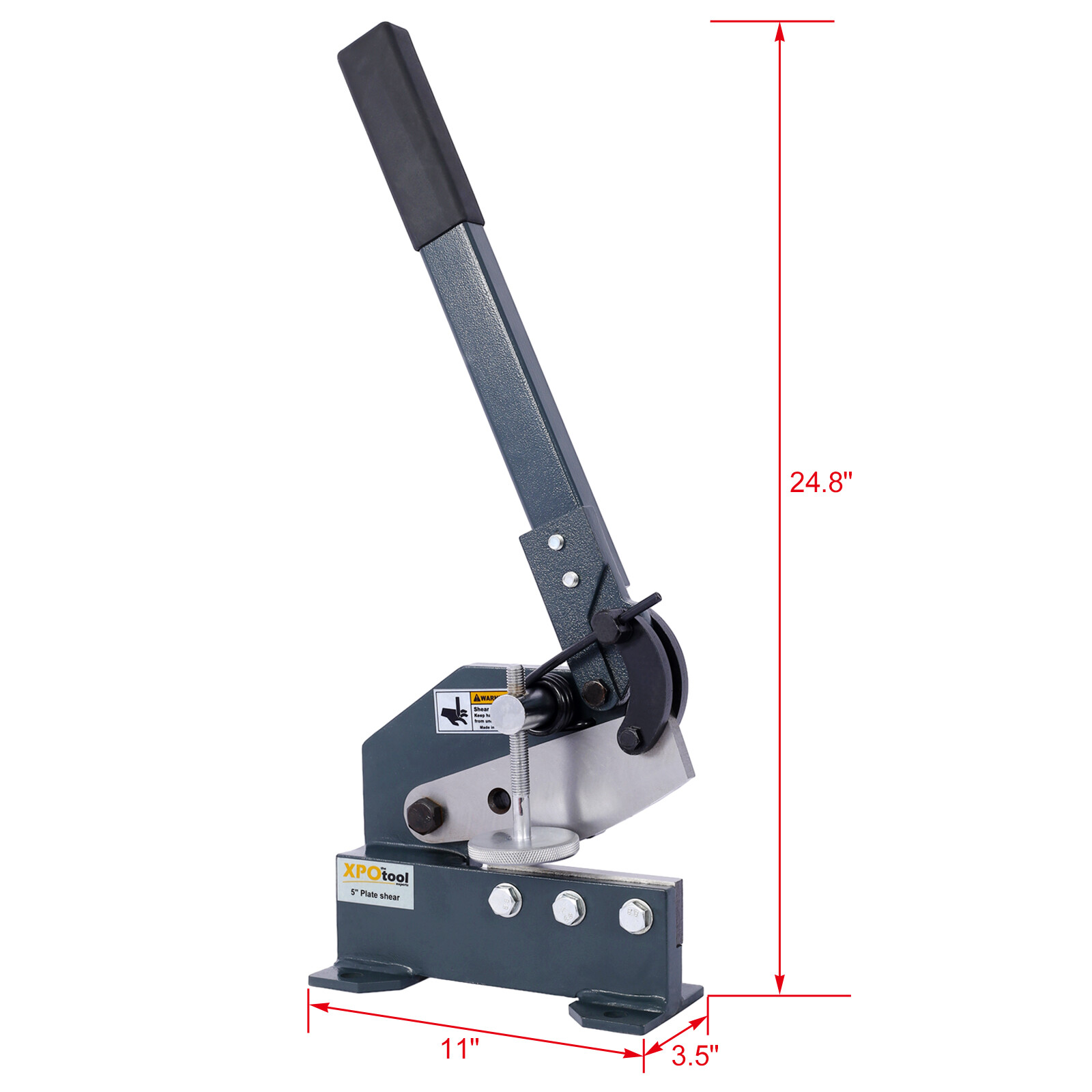 6 Inch Sheet Metal Plate Shear Solid Steel Frame Mounting Type for Cutting Sheet