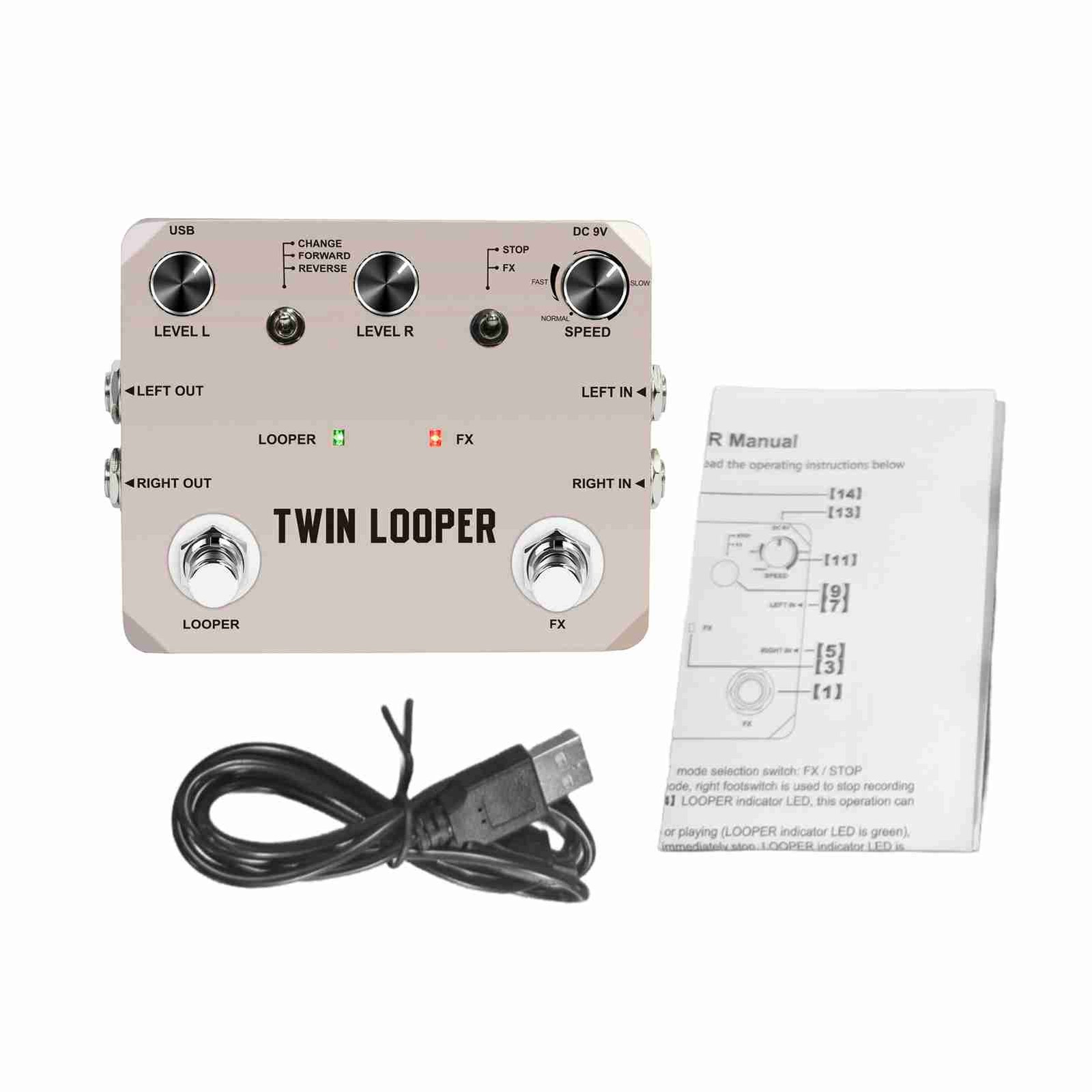 Guitar Looper Pedal High‑Quality Audio Capture Multi‑Function Looping Tool