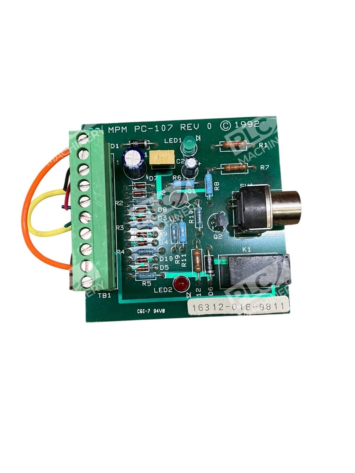 MPM PC-107 REV 0 Printed Circuit Board PLC Industrial Control PCB 16312-016-9811