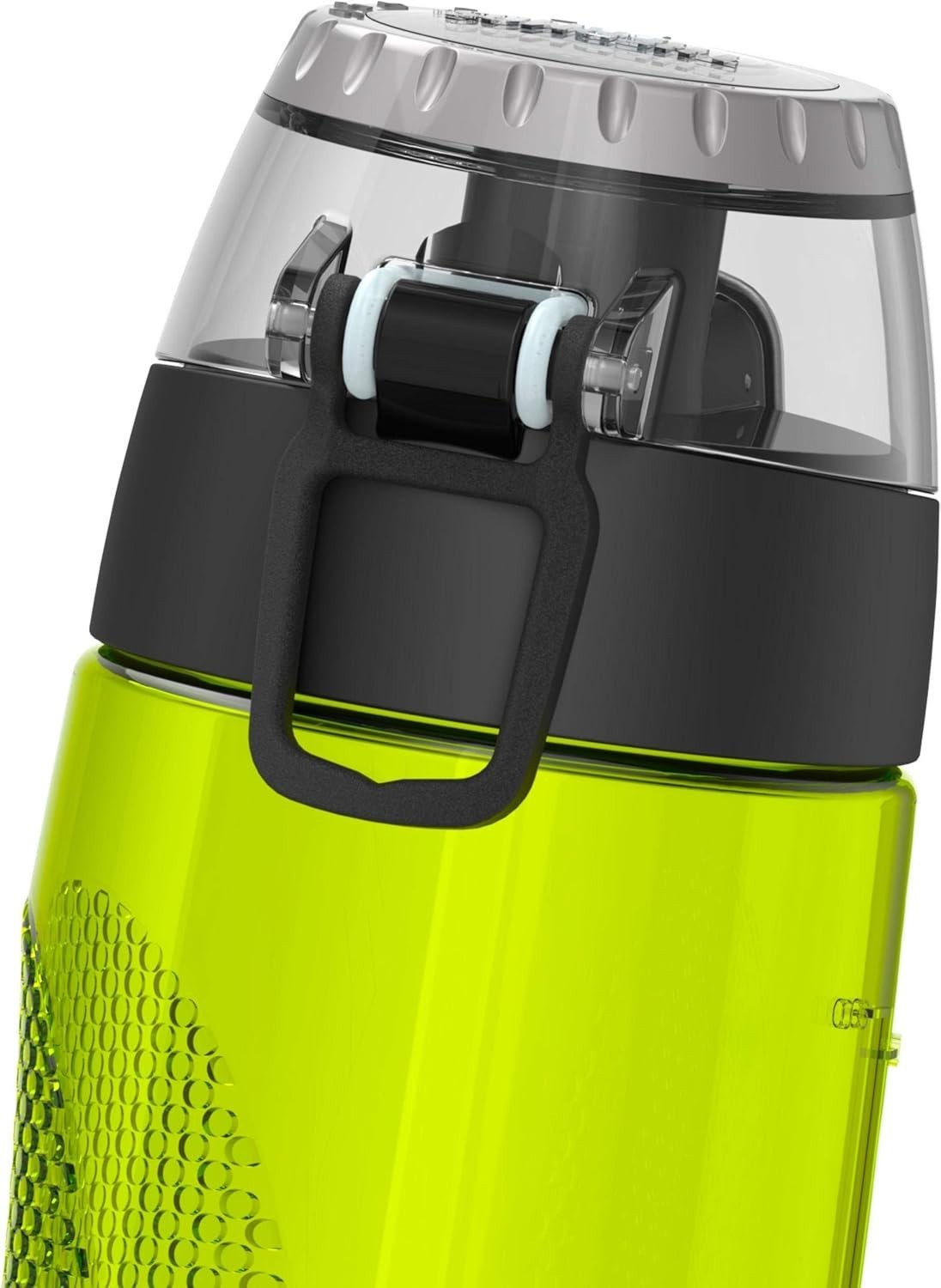 Durable 24oz Tritan Hydration Bottle - Smart Water Intake Meter, Lime Green