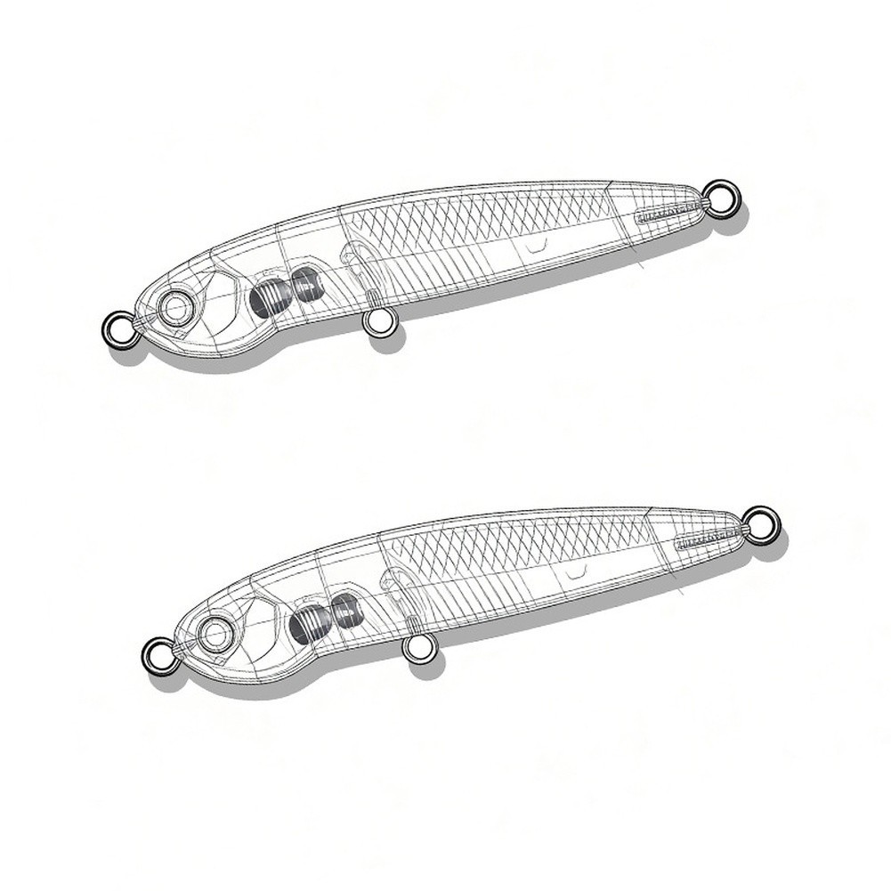 Sinking Pencil Lure Bass Trout Fishing ABS Plastic Material Lifelike Movement