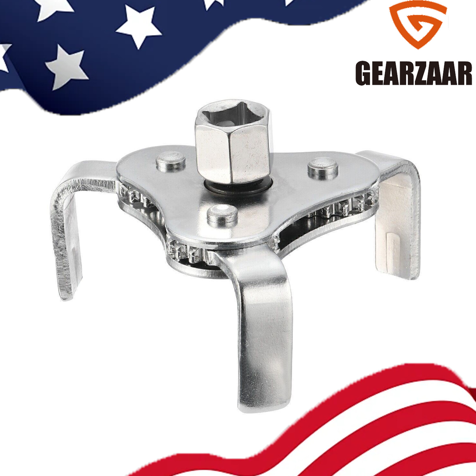 2-Way 3 Jaw Oil Filter Wrench Adjustable Oil Filter Removal Tool 1/2" Universal