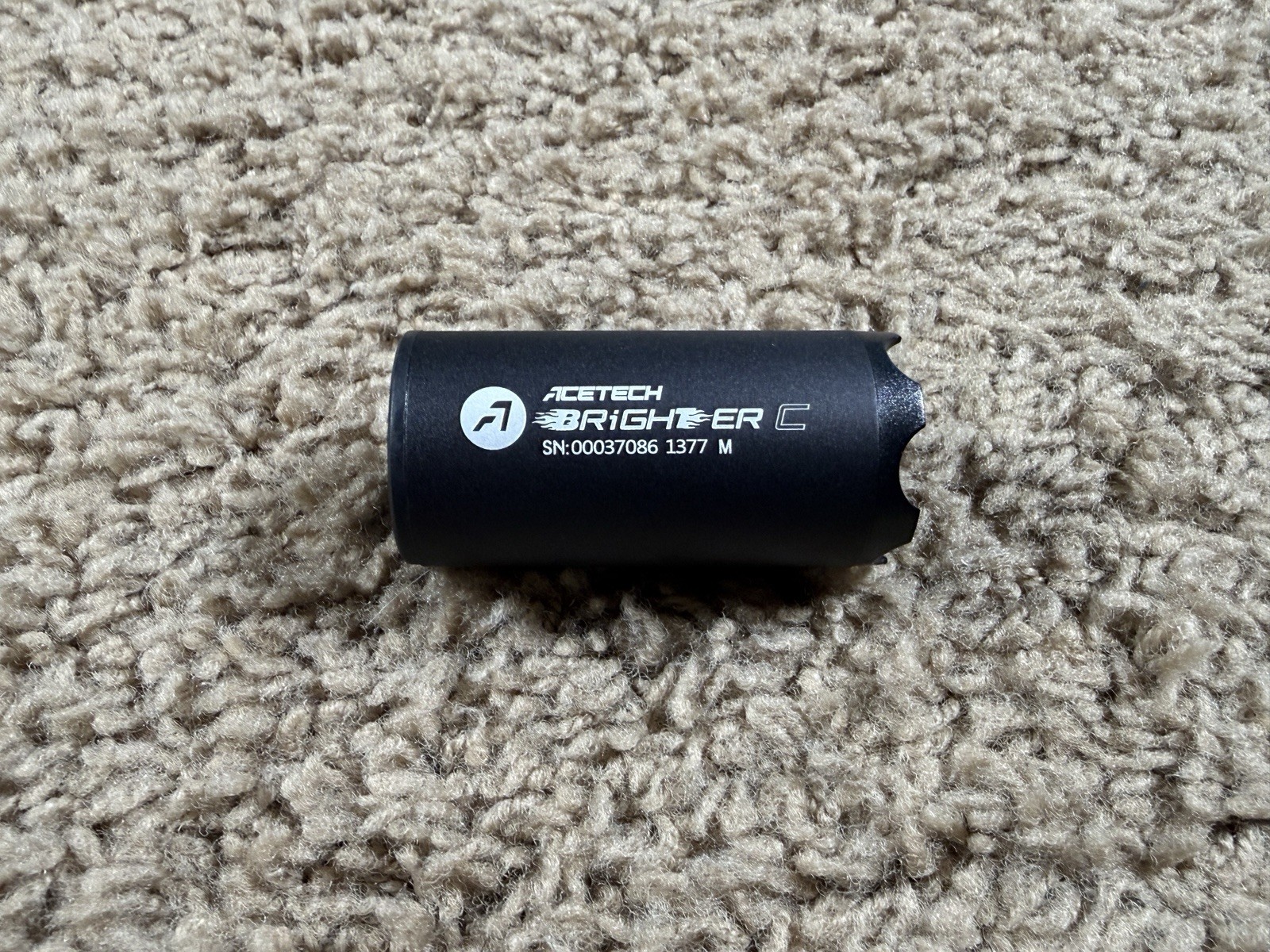 AceTech Brighter C Compact Rechargeable Airsoft Tracer Unit Black