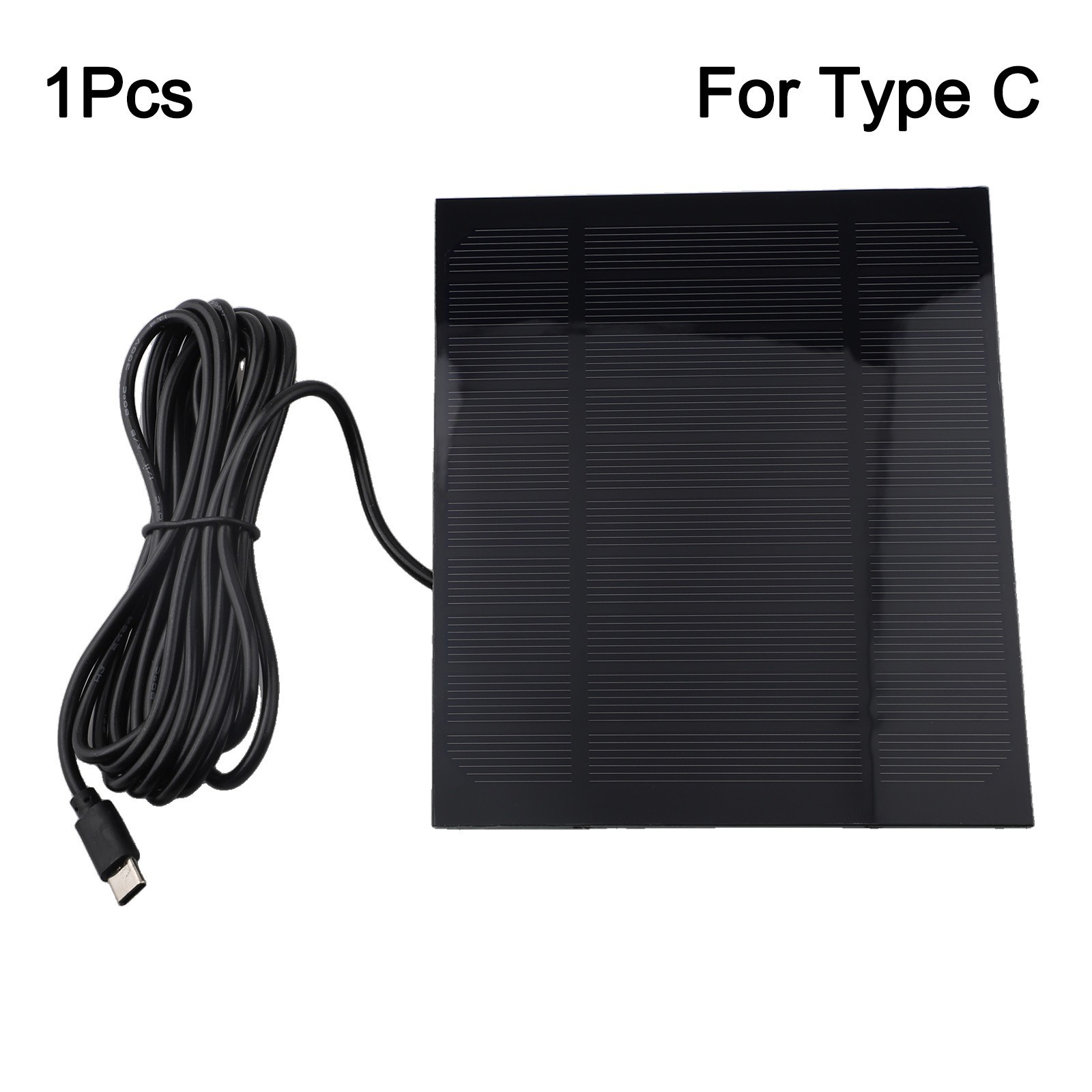 Compact 3 5W Solar Panel Charger for Type C Compatible Gadgets Outdoors