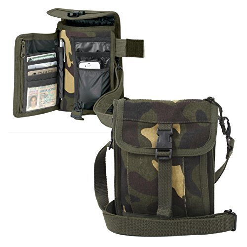 Rothco Woodland Camo Canvas Travel Portfolio - 2326