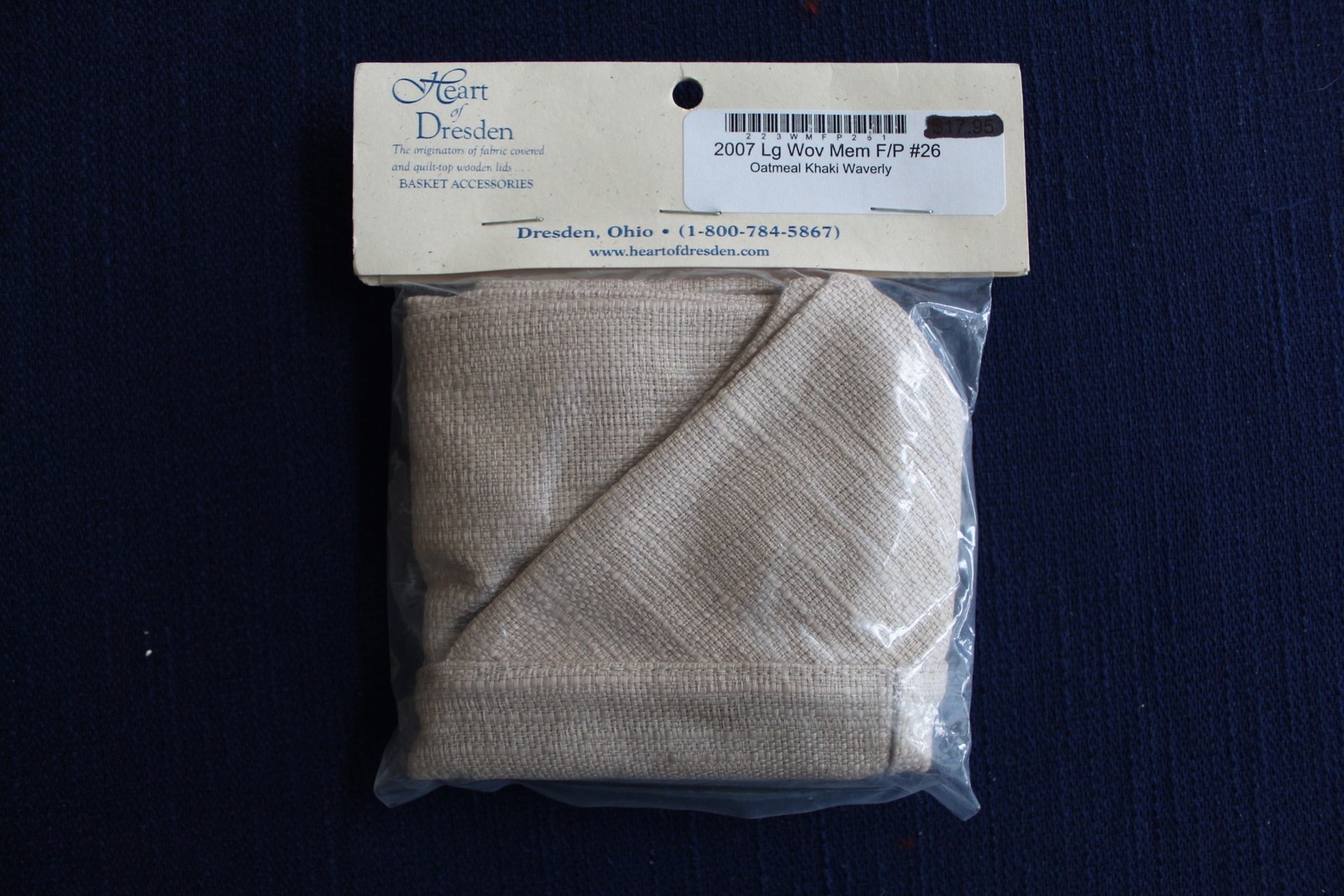 Longaberger Homestead 2007 Large Woven Memories Basket Oatmeal Khaki OTE Liner