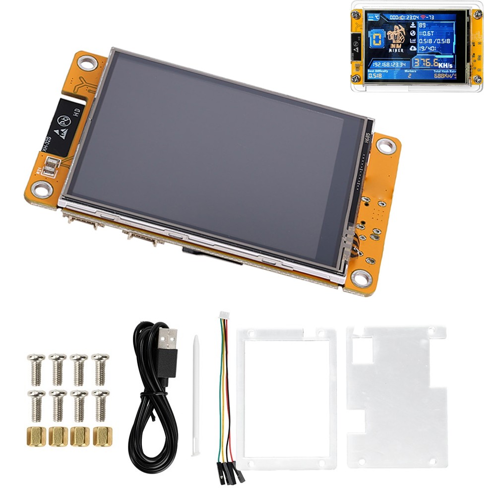 Upgraded For NerdMiner 2.8" Smart Display BTC Solo Miner Bitcoin Lottery Machine