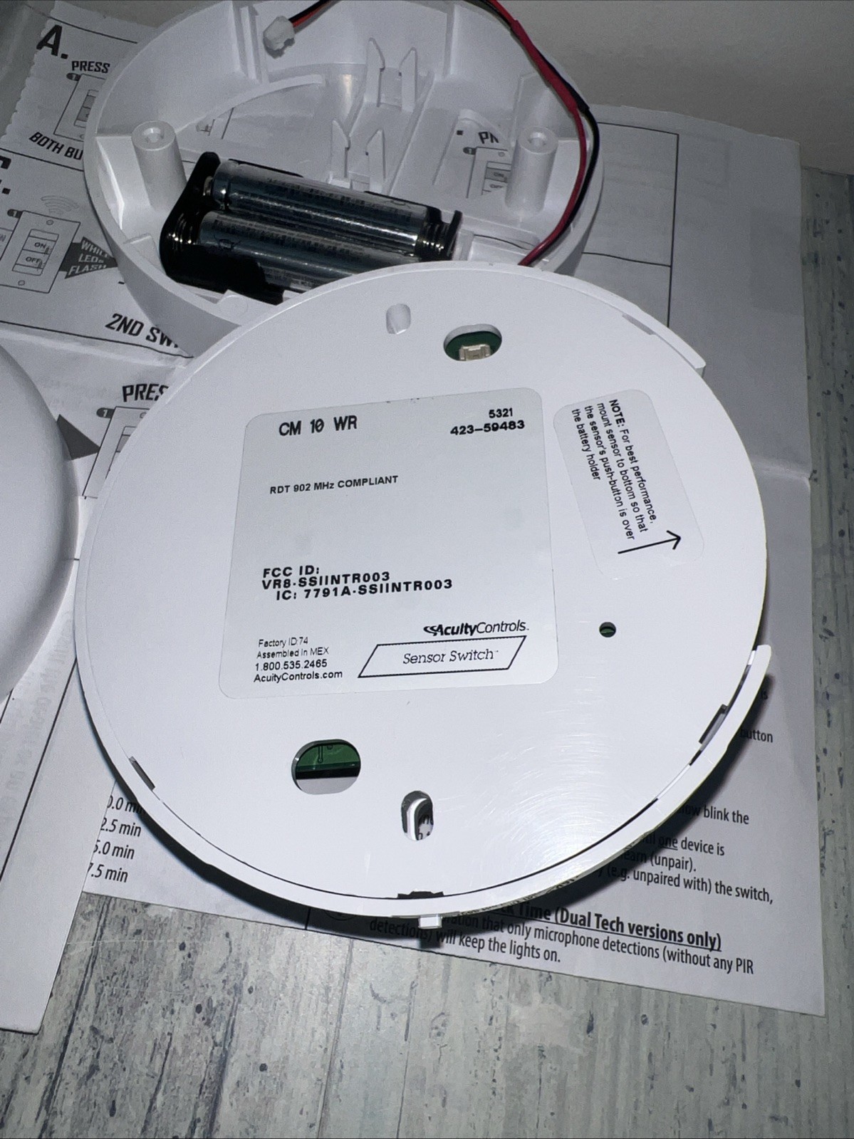 SENSOR SWITCH CM-10 WR PIR EXTENDED RANGE CEILING OCCUPANCY SENSOR