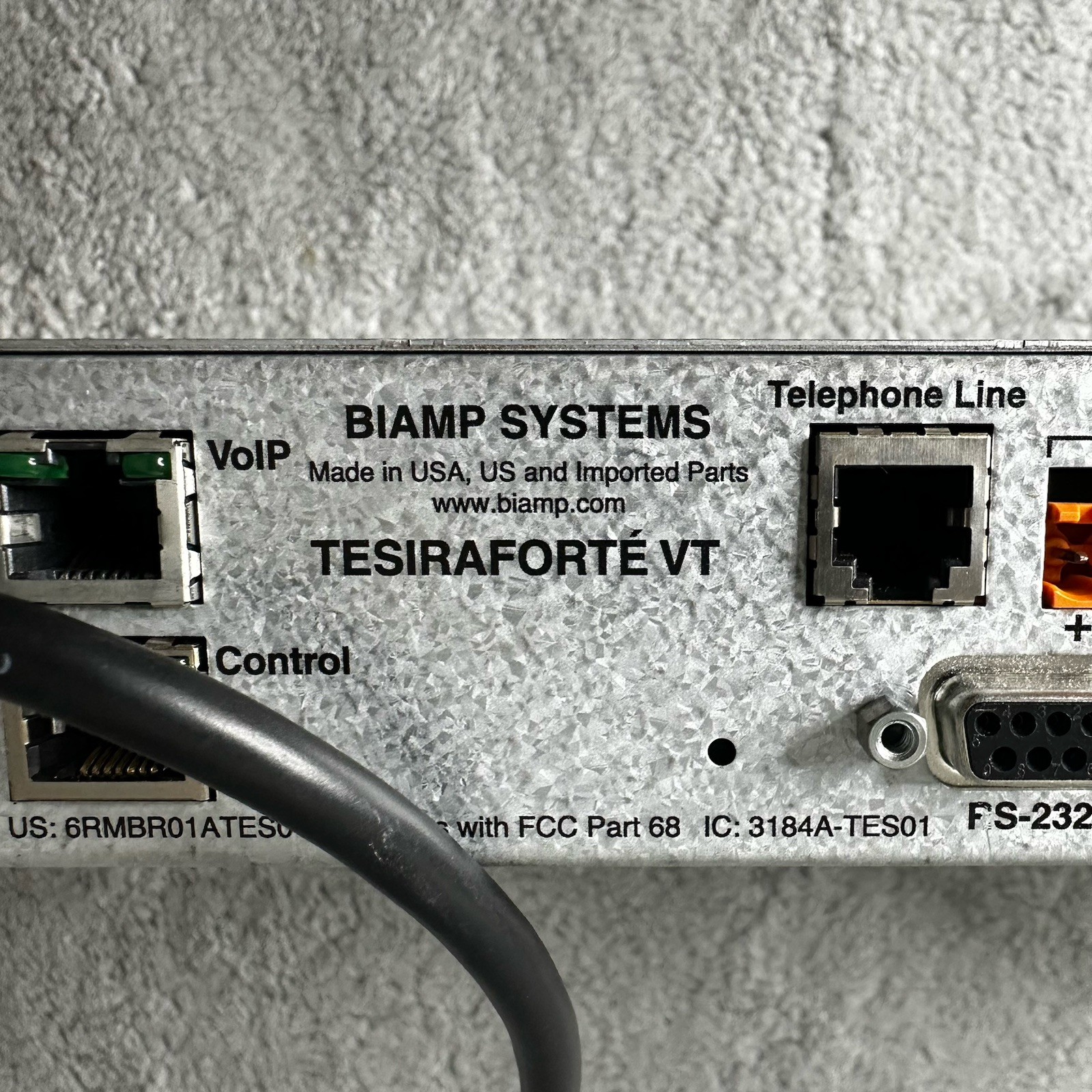 Biamp Tesira Forte VT Digital Audio Processor DSP AVB 12 in 8 out
