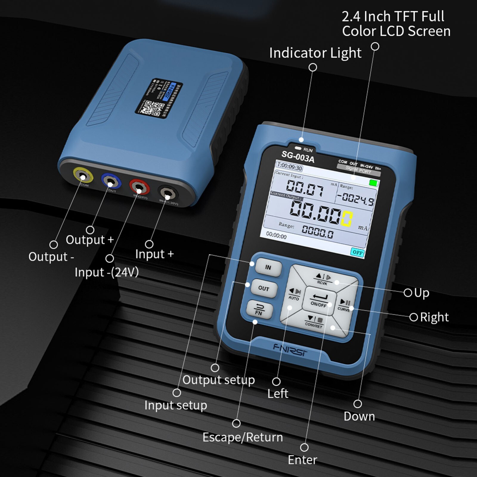 FNIRSI Signal Generator Sources Transmitter 4-20mA Current Volt Simulator 0-10V