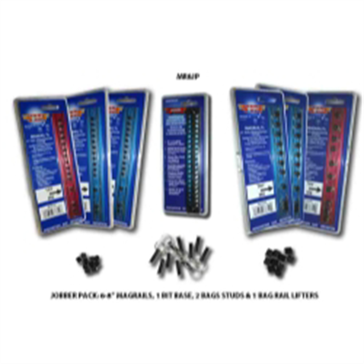 VIM Tools Magrail Jobber Pack, 10 Piece Includes (6) 8 Inch Magrails, (3) 1/4 I