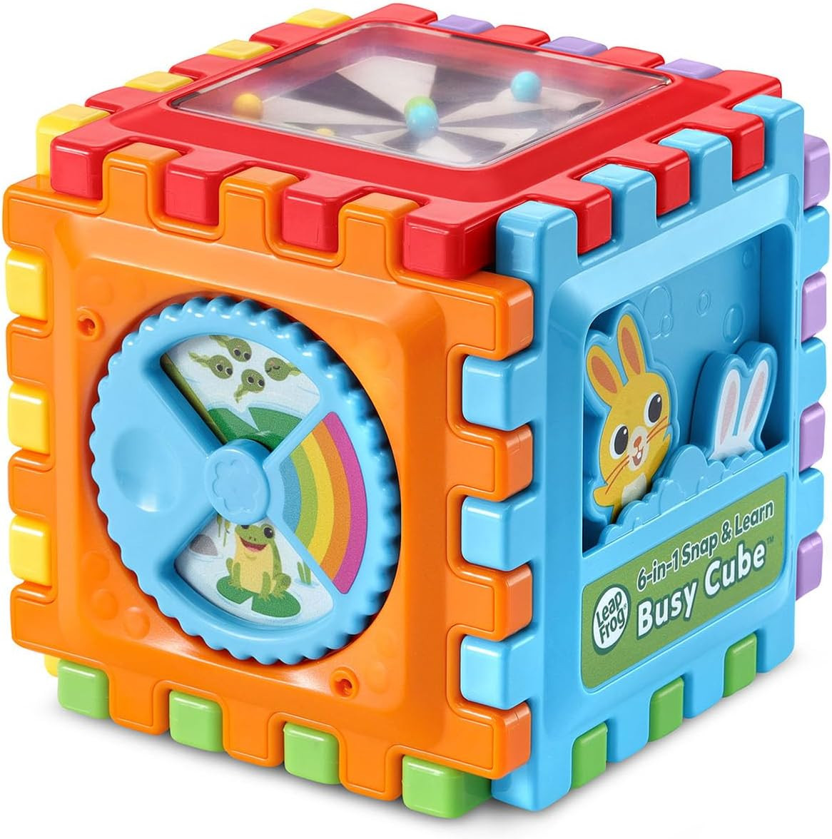 LeapFrog 6-in1 Snap & Learn Busy Cube Motor Skills Baby Toy Multiple Activities