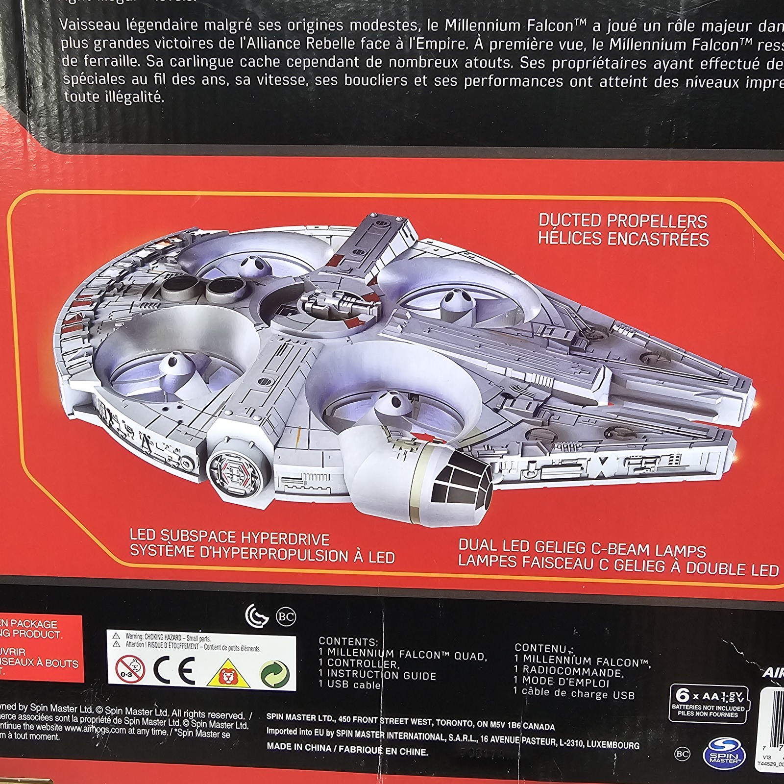 Air Hogs Star Wars Millennium Falcon Remote Control RC Quadcopter Drone New