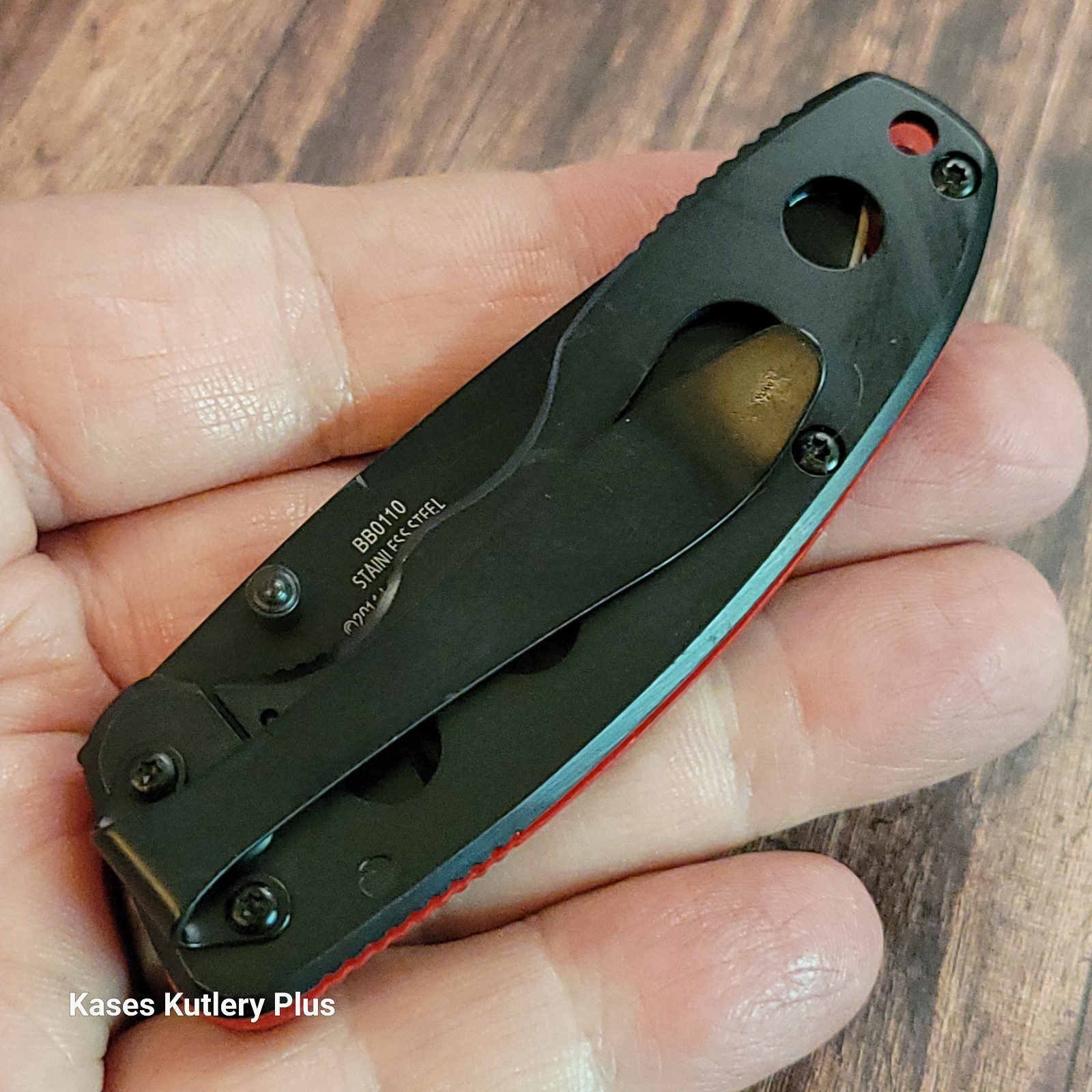 Bad Blood Frame Lock 3.63" Closed Black & Red G10 Handle BB0110 Pocket Knife