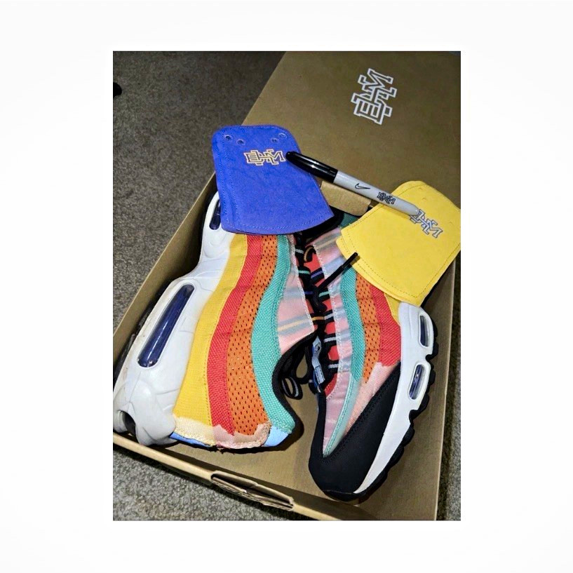 Nike Air Max 95 Low Top Lace Up Athletic Sneaker Colorblock BHM CT7435-901