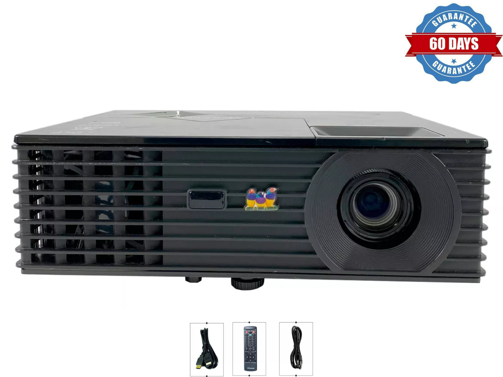 DLP Projector for Home Theater Hames Full HD 3D 2800 ANSI HDMI w/Accessories