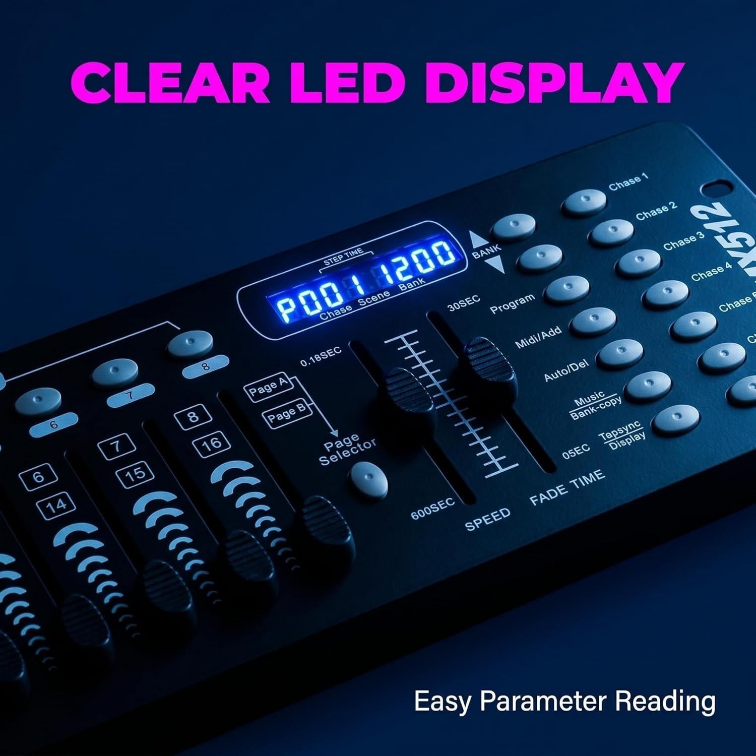 Versatile 192 DMX Controller for Stunning DJ Lighting Shows - Compact & Durable
