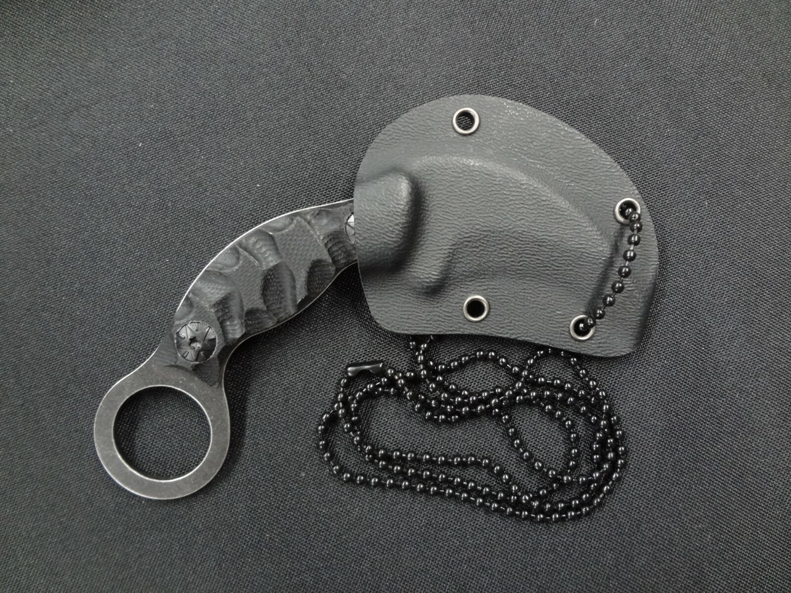 Mtech Karambit Blade Tactical Finger Ring CSGO Survival Neck Boot 1.75" Knife