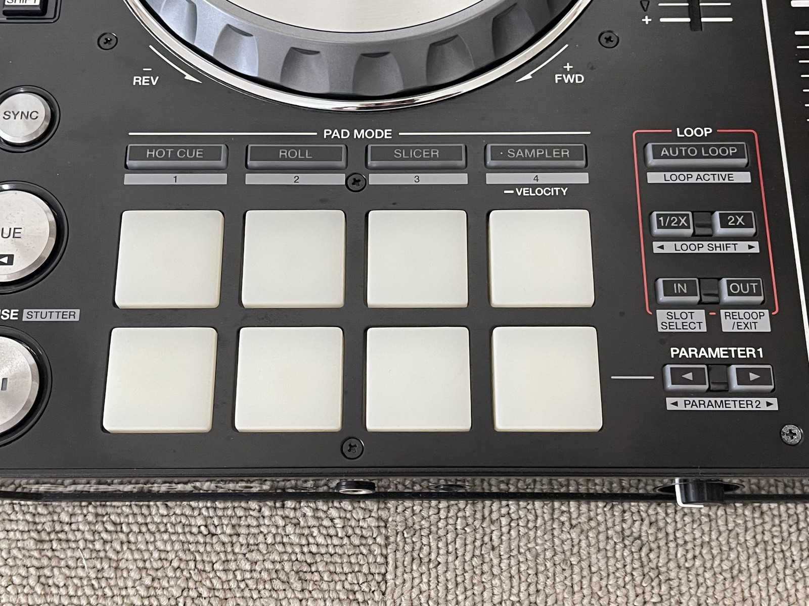 Pioneer DDJ-SX Serato DJ Controller Performance 4ch w/ AC Adapter Tested