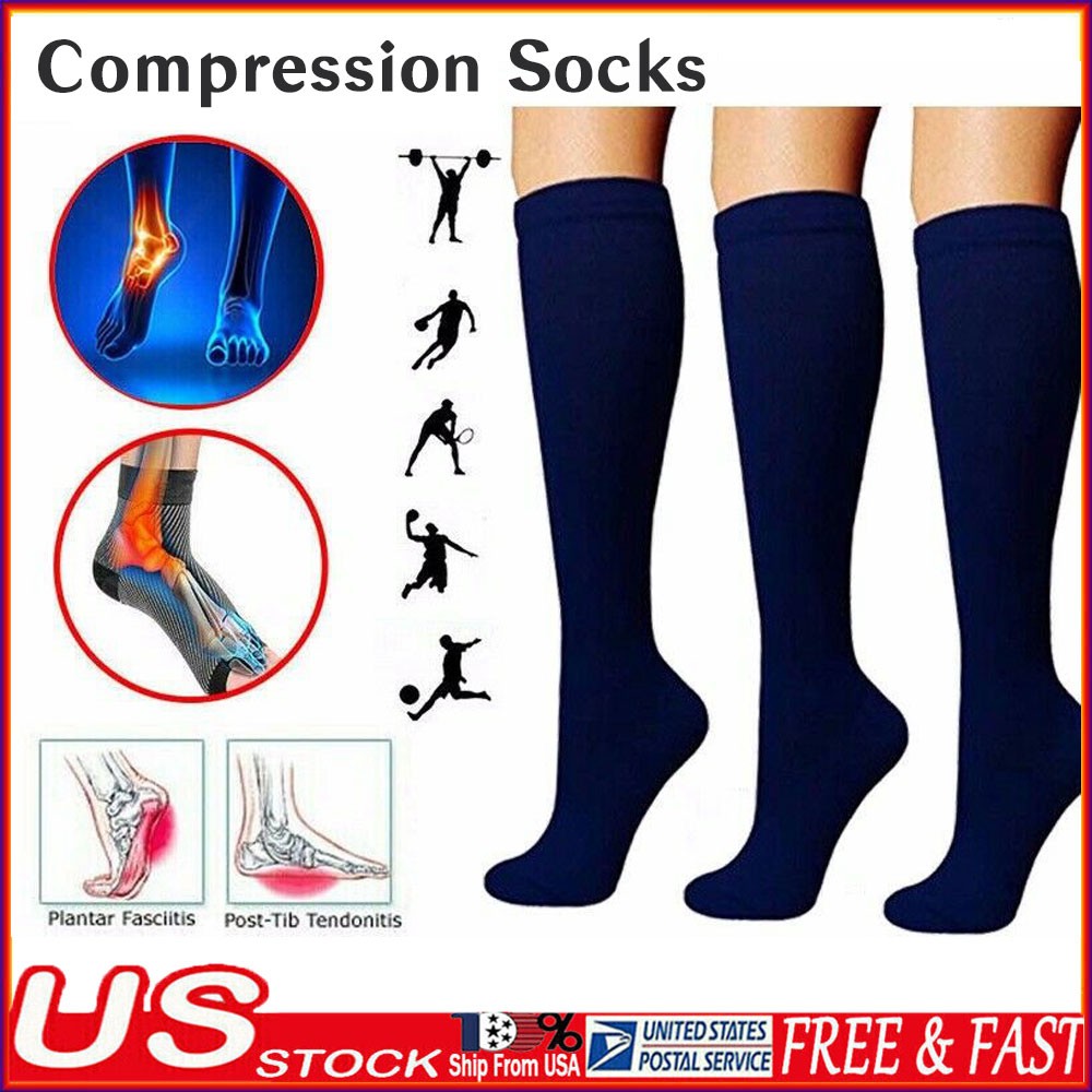 3medias de compresion para varices 20-30 punta de compresion cerrada calcetines