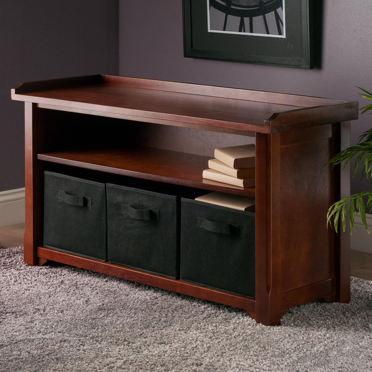 Verona 4-Pc Set, Storage Bench & 3 Foldable Baskets