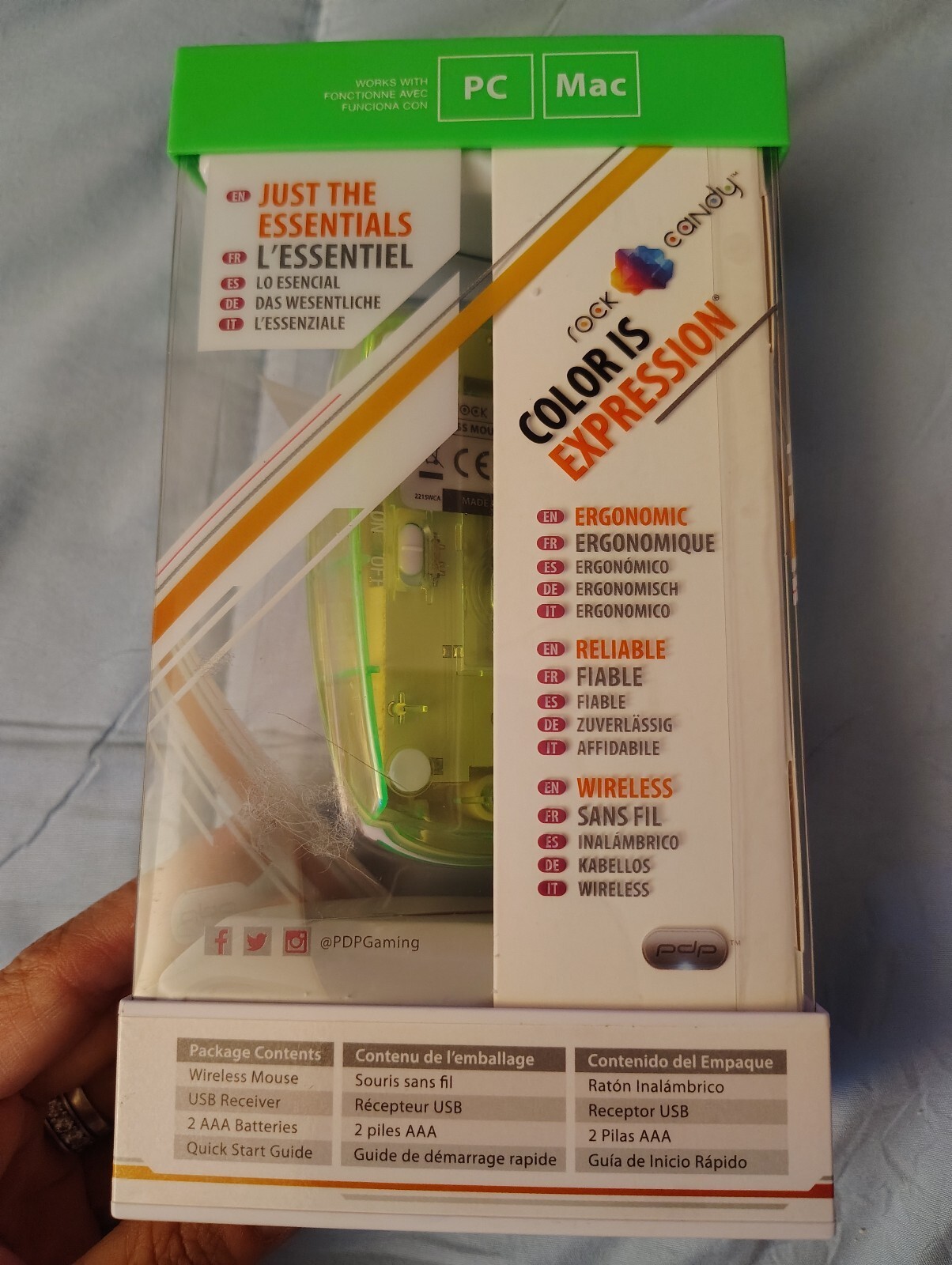 PDP Rock Candy Wireless Mouse LALA Lime
