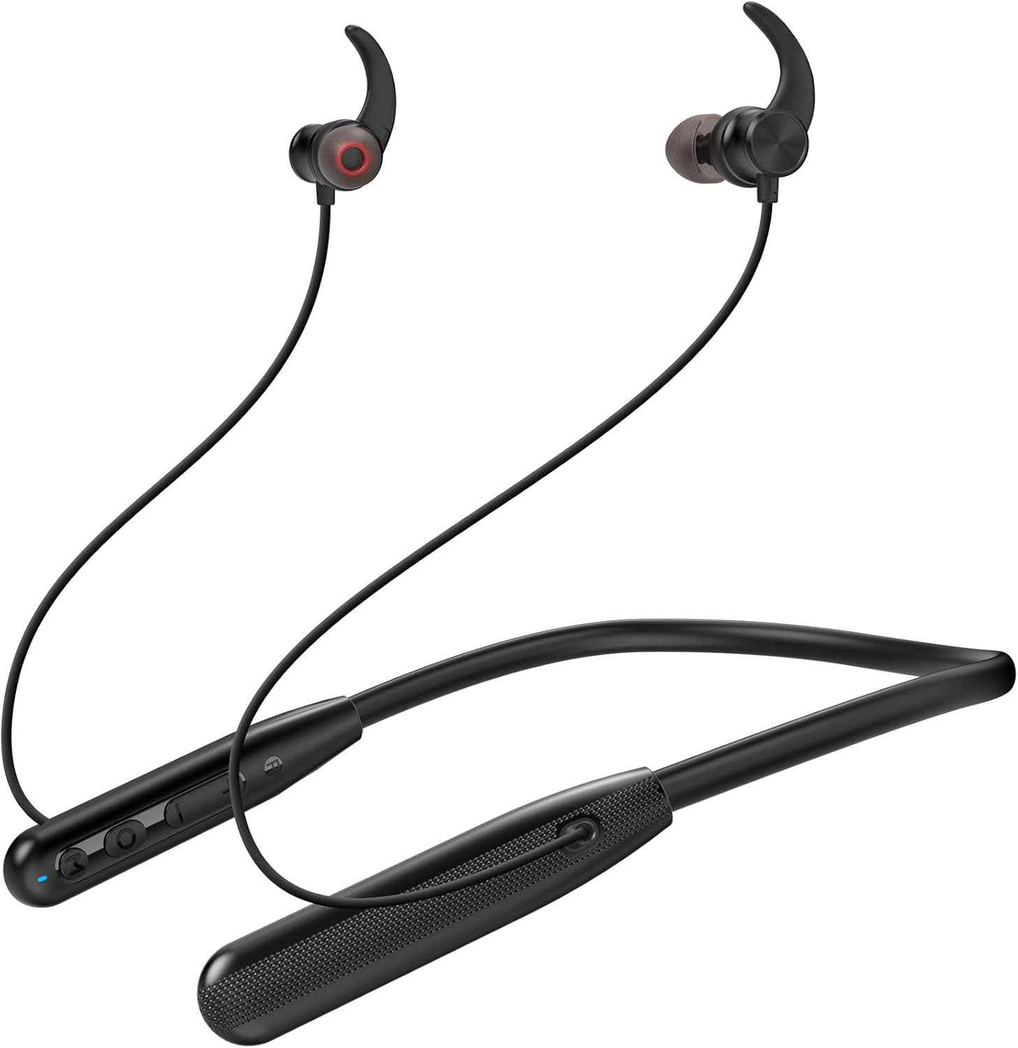 Neckband Bluetooth Headphones, ENC IPX7 Sweatproof Sport Earbuds with AI-Enhance