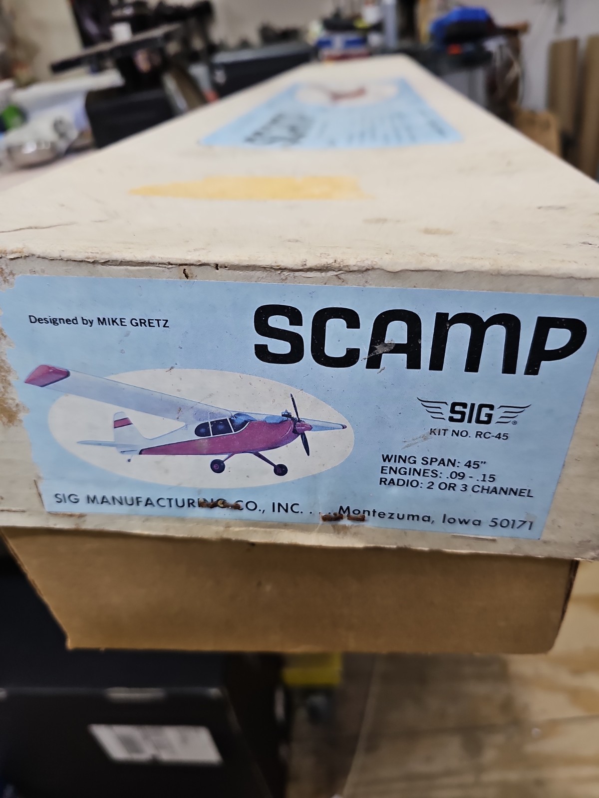 SIG Scamp RC-45 Vintage RC Model Airplane Kit Mike Gretz