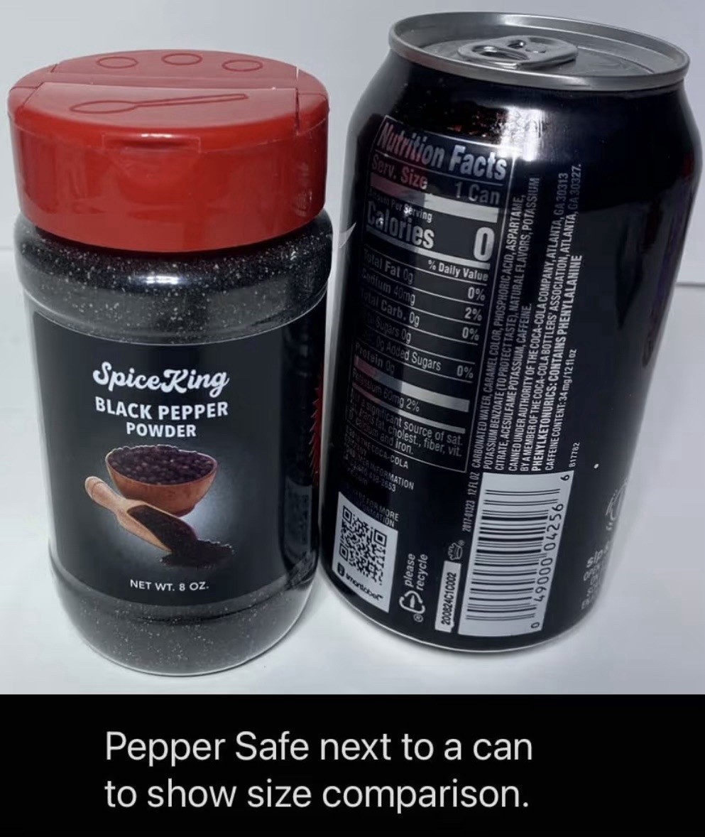 Pepper Diversion Safe Decoy Security Stash Can Safe Weighted Fool Proof