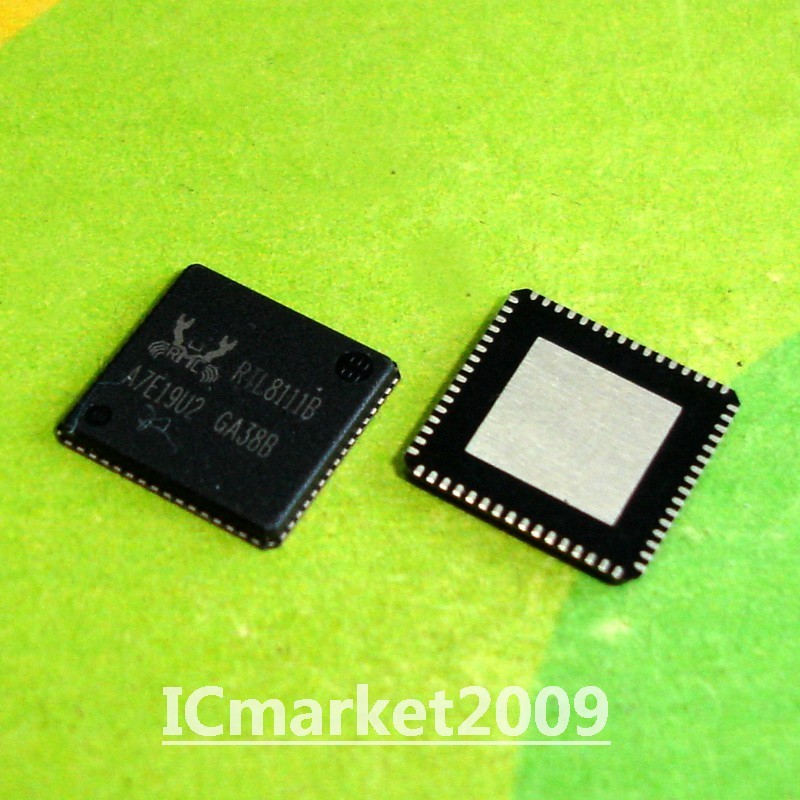 2 PCS RTL8111B QFN-64 RTL8111B-GR RTL8111 Fast Ethernet Controller IC Chip