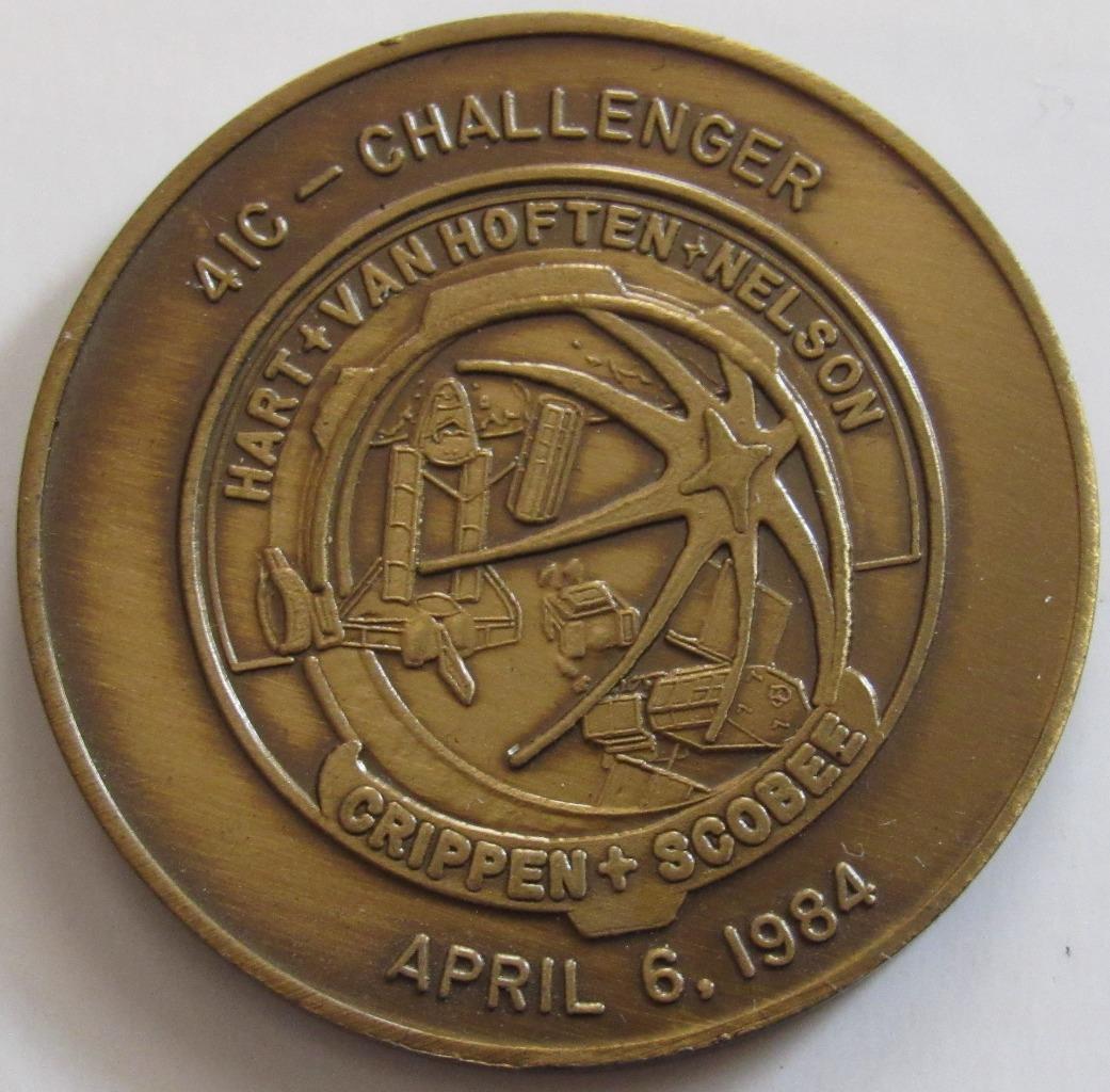 STS-41C SPACE TRANSPORTATION SYSTEM SHUTTLE MISSION COIN AB NEW ERA OF SPACE