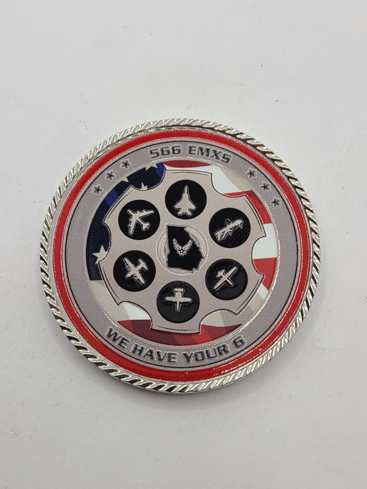 566 emxs 402d electronics maintenance gp challenge coin 2" MINT