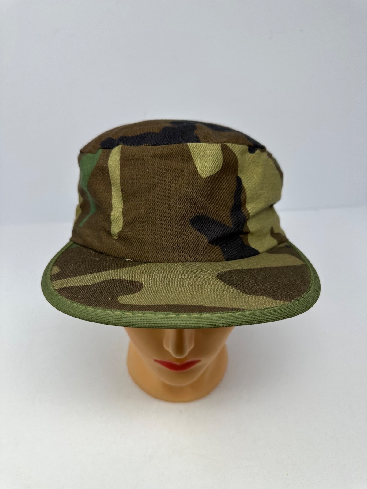 Vintage Military Cap Utility M.C. 1980’s Made in USA Camo Hat Men's One Size J8