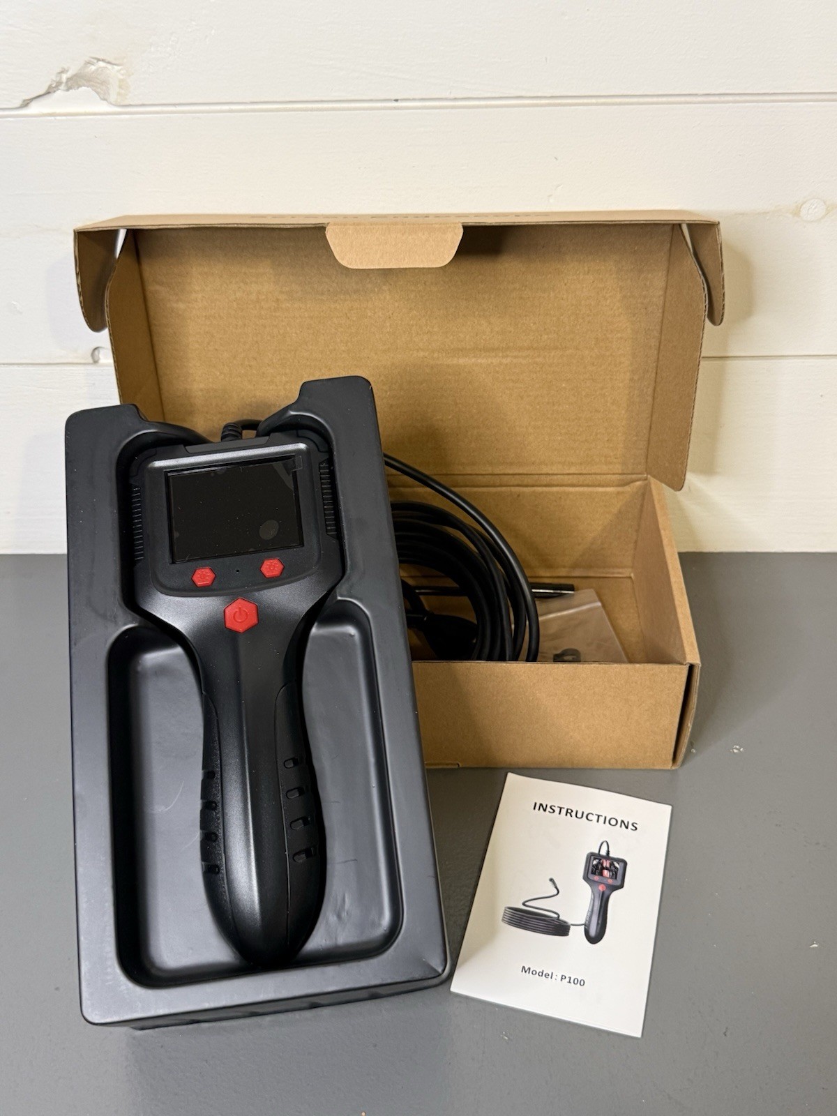 P100 Industrial Endoscope 8mm 1080P Digital Borescope