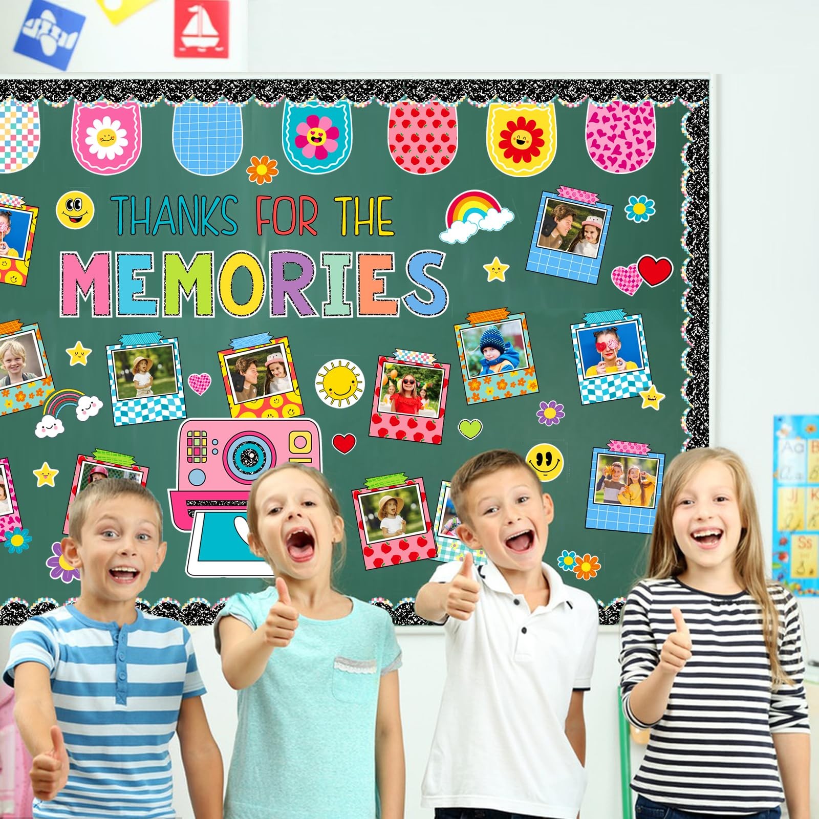 Graduation Bulletin Board Decorations Set Composition Notebook DIY Photo Decor