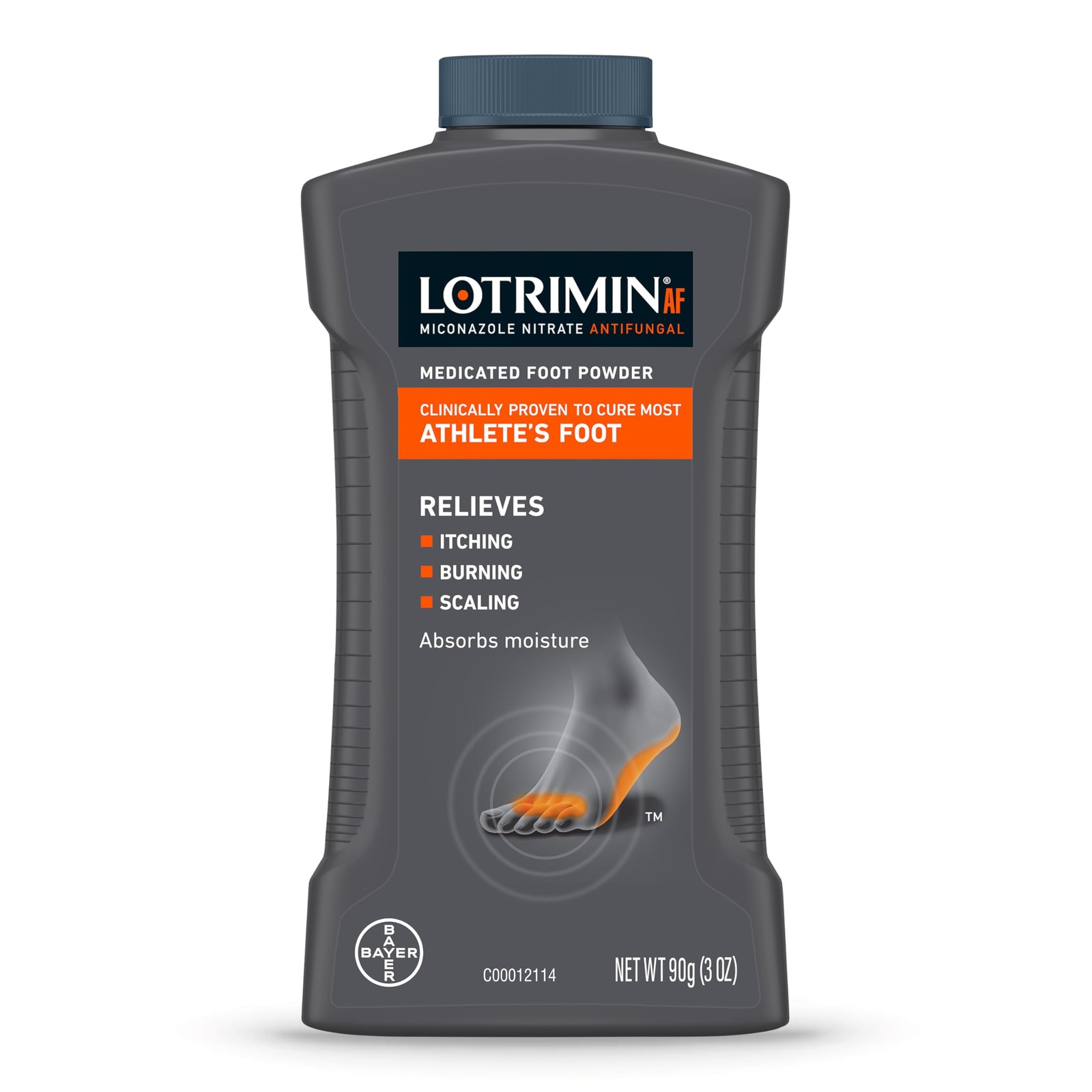 Lotrimin AF Athlete's Foot Antifungal Powder, 3 Ounce (Pack of 3), 3 Pack