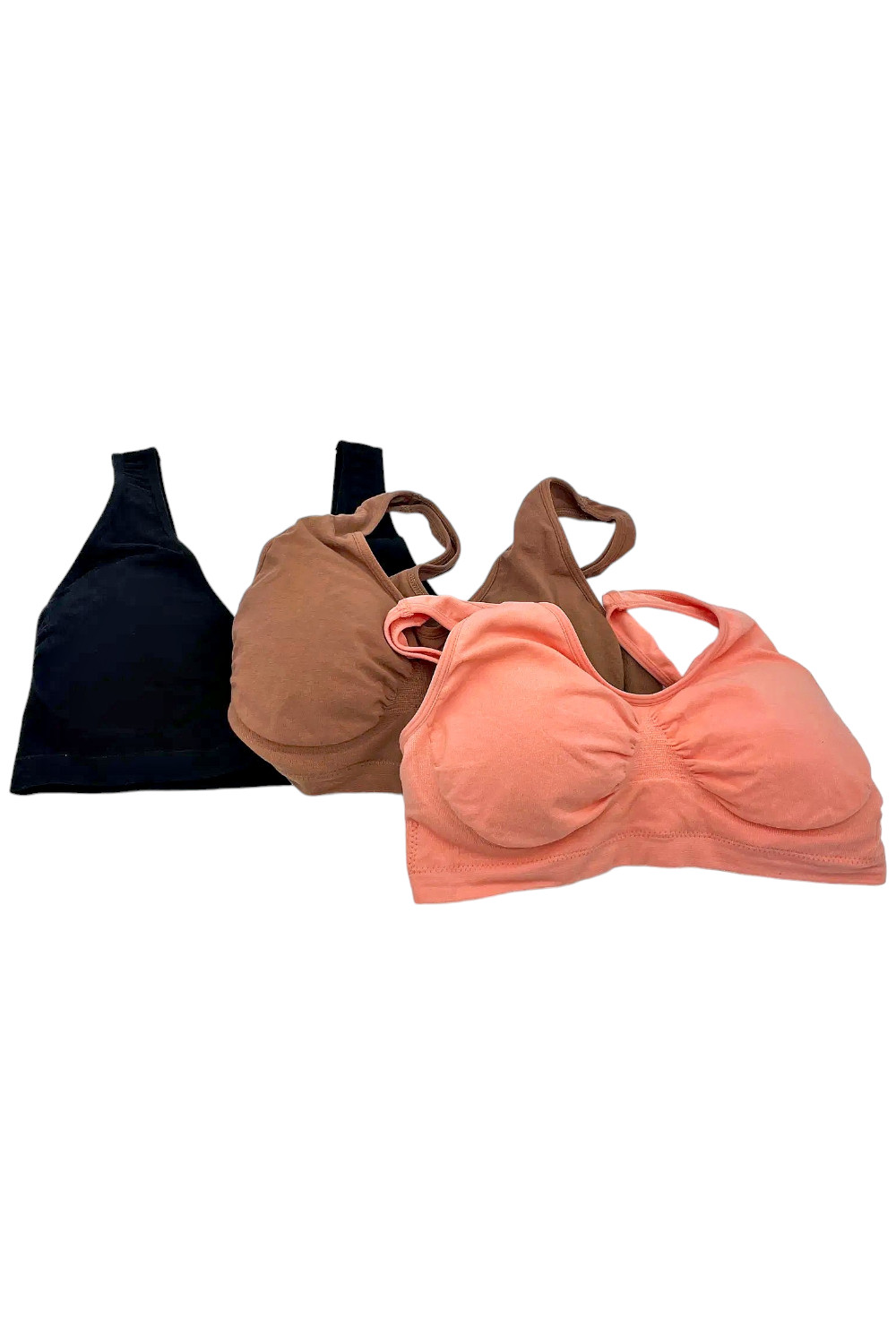 Rhonda Shear 3-pack Original Cotton-Blend Coral/Brown/Black
