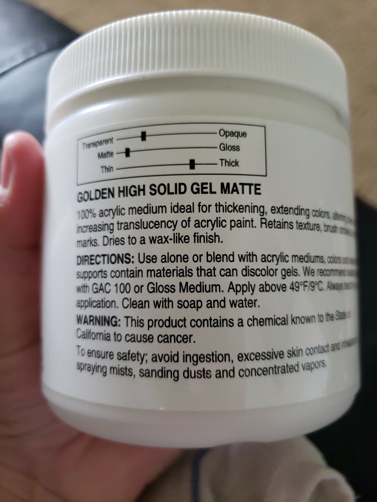 Golden High Solid Gel Matte 16 fl oz New #3130-6 Sealed