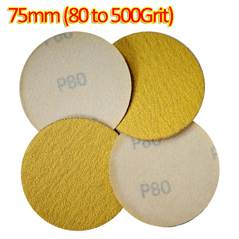 Dia 75mm Sanding Disc 3 Inch Sandpaper 80 240 320 500 Grit Precision Polishing
