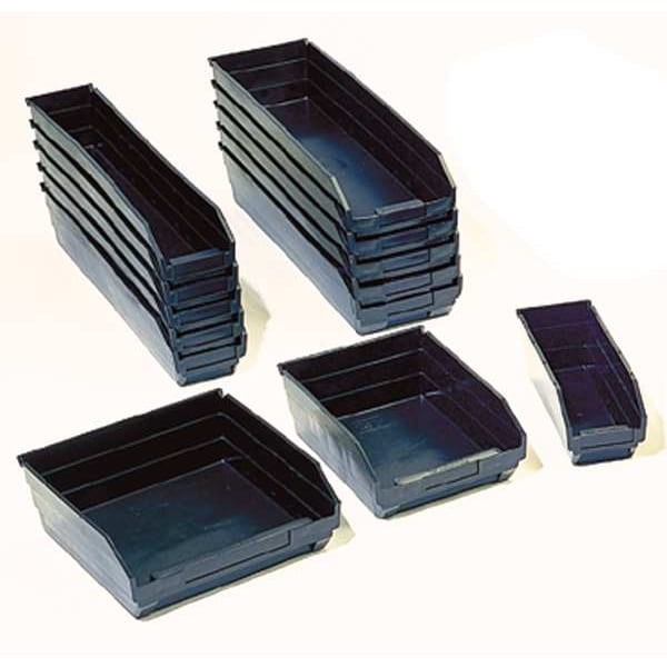 Quantum Storage Systems Qsb107br Shelf Storage Bin, Polypropylene/Polyethylene,