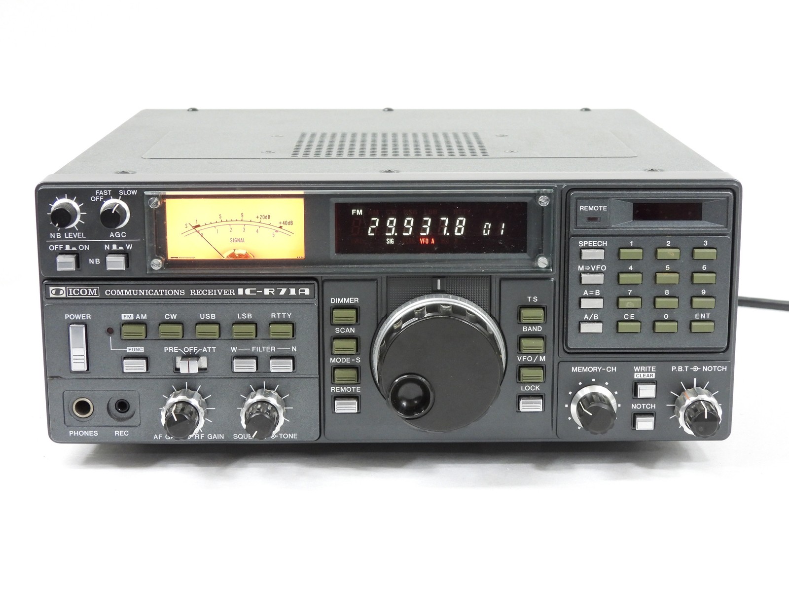 Icom IC-R71A Ham Radio Communications Receiver + Box + Willco Memory (excellent)